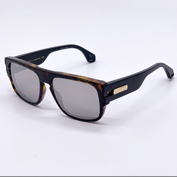 Authentic- New GUCCI SIlver Square Men's Sunglasses
GG0664S 004 58 - Picture 4 of 12